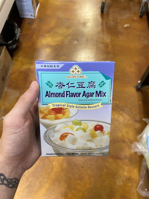 Golden Coins Almond Flavour Agar Mix - Eastside Asian Market