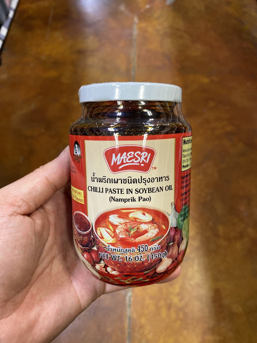 Maesri Chili Paste in Soy Bean Oil- Nam Prik Pao - Eastside Asian Market