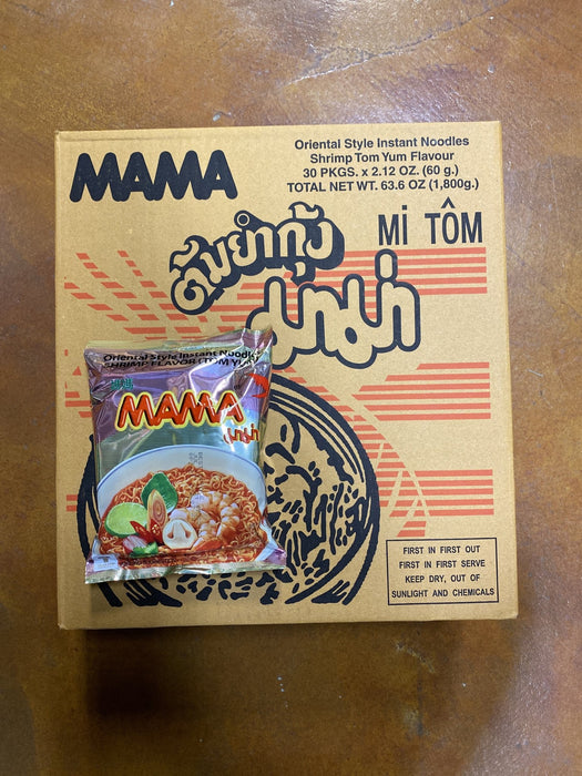 Mama brand, instant tom yum shrimp :: ImportFood