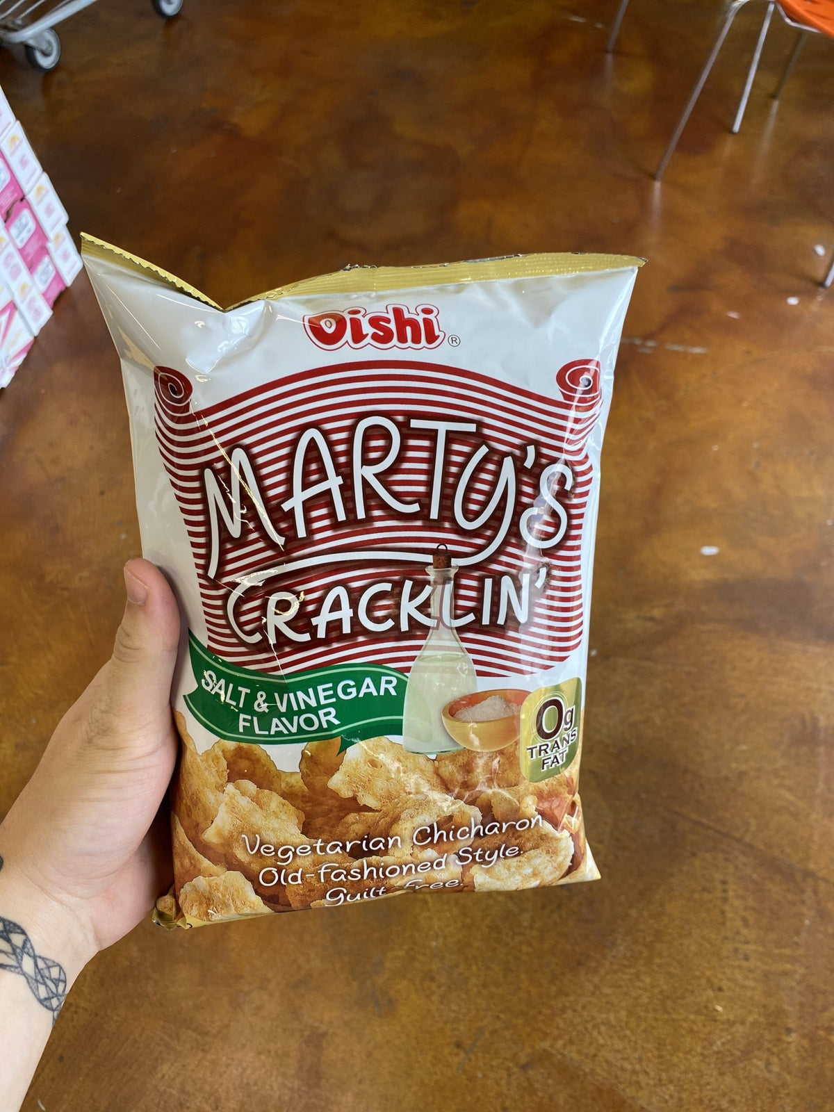 Marty’s Cracklin Salt and Vinegar Flavor Chicharon