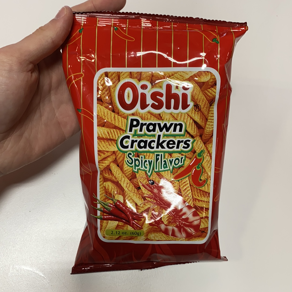 Oishi Prawn Crackers Spicy, 60g — Eastside Asian Market
